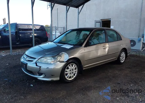 2005 Honda Civic Lx from USA, damaged, VIN 2HGES16575H598746